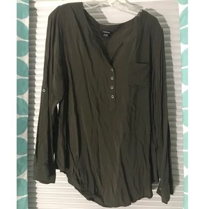 Green blouse Torrid size 2